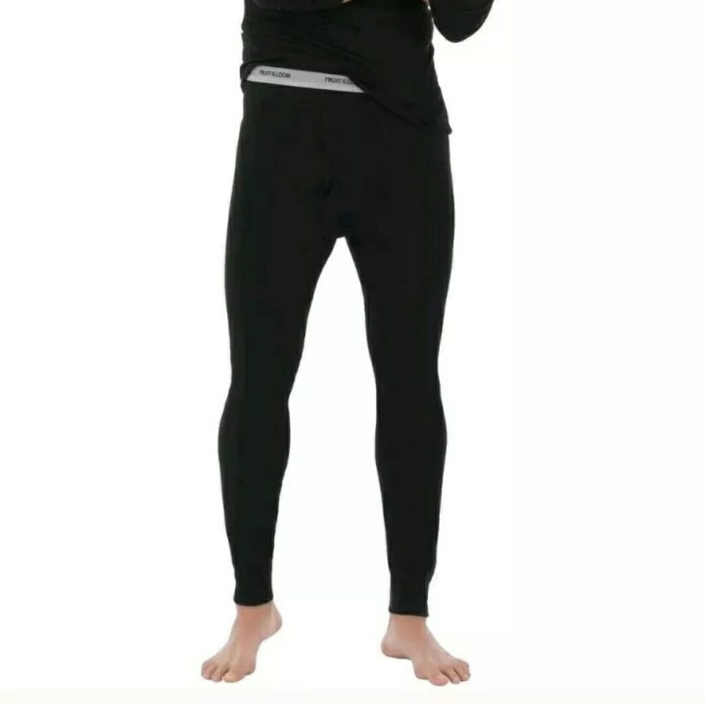 Men's Black Thermal Underwear Bottoms Size XL - Picture 1 of 6